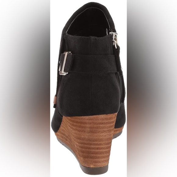 Dr. Scholl's Women's Create Ankle Wedge Heel Booties Boot Black Suede Size 7.5M - Picture 4 of 16